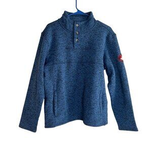Canada Weather Gear Sweater Mens Medium Blue Fleece Pullover